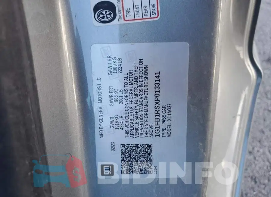 1G1FB1RSXP0133141 Photo# 12