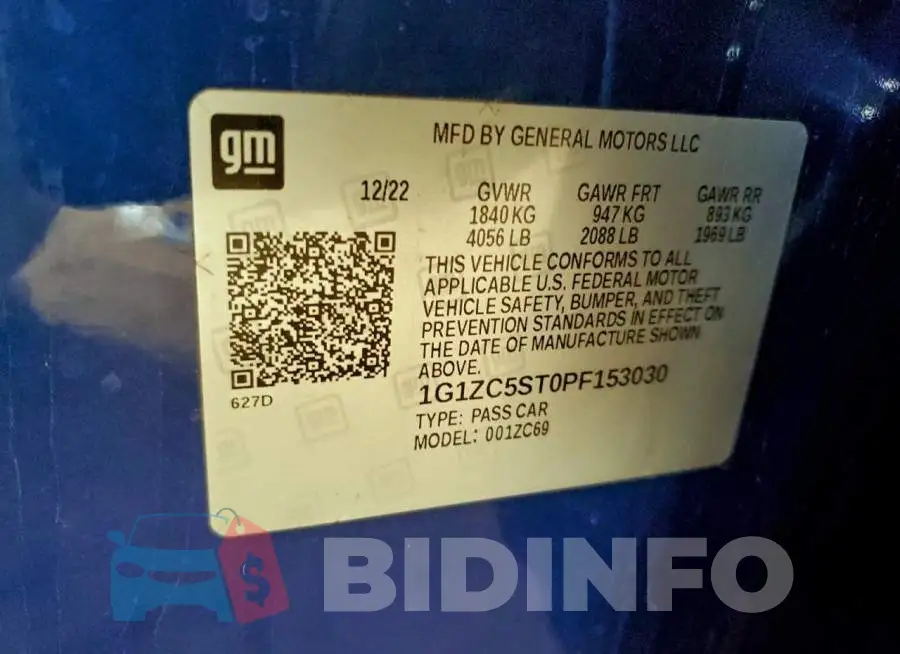 1G1ZC5ST0PF153030 Photo# 12