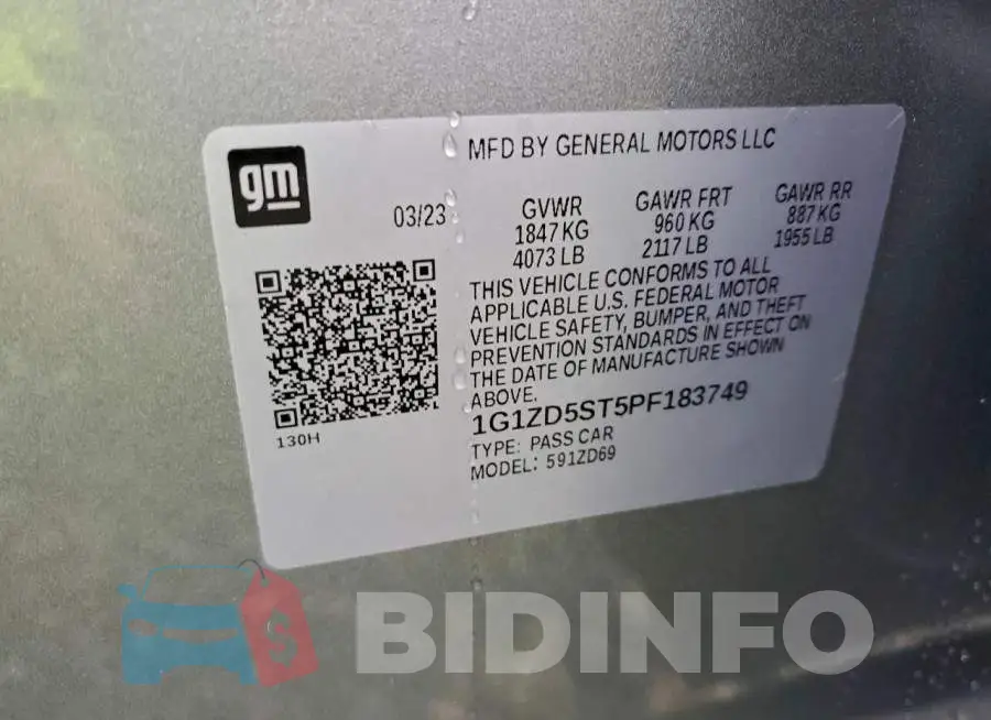 1G1ZD5ST5PF183749 Photo# 13