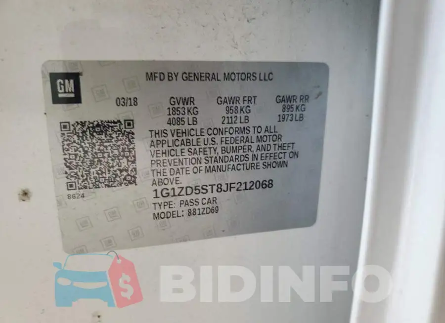 1G1ZD5ST8JF212068 Photo# 12