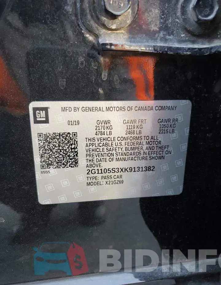 2G1105S3XK9131382 Photo# 13