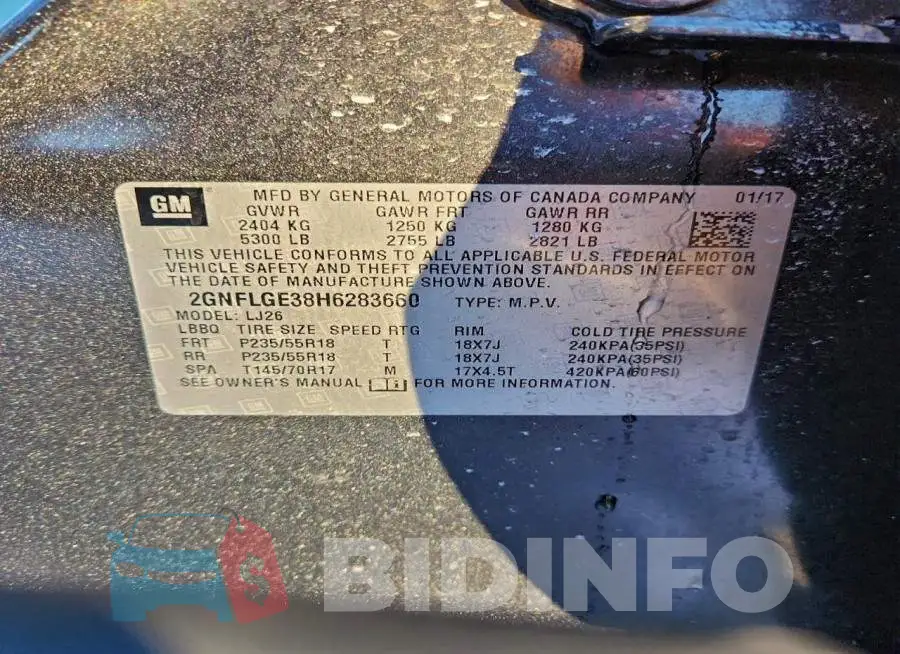 2GNFLGE38H6283660 Photo# 13