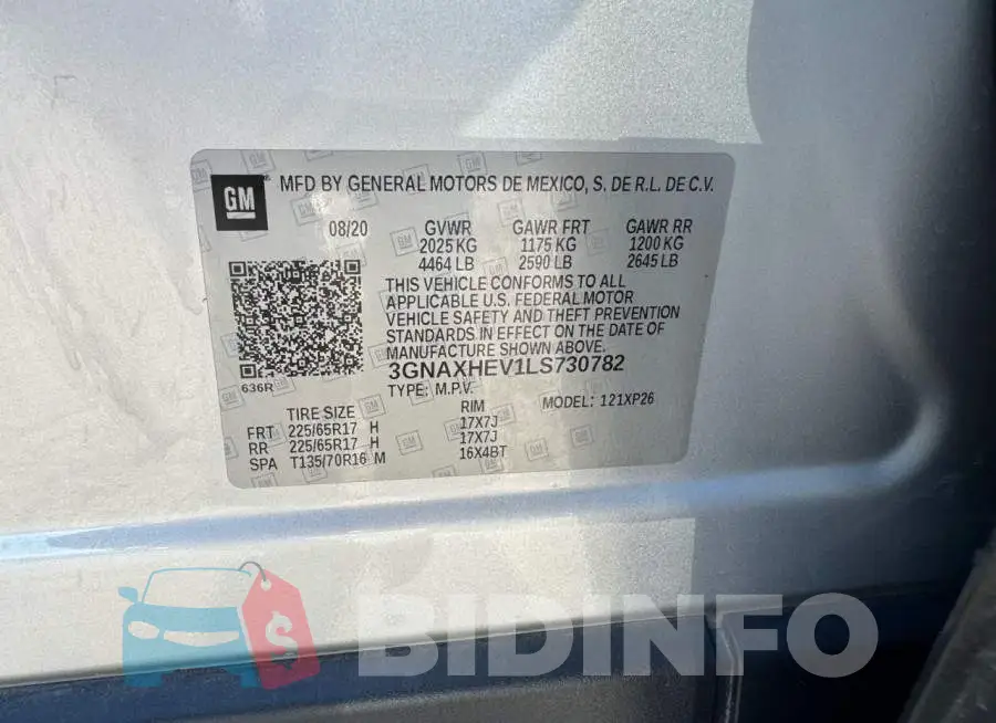 3GNAXHEV1LS730782 Photo# 10
