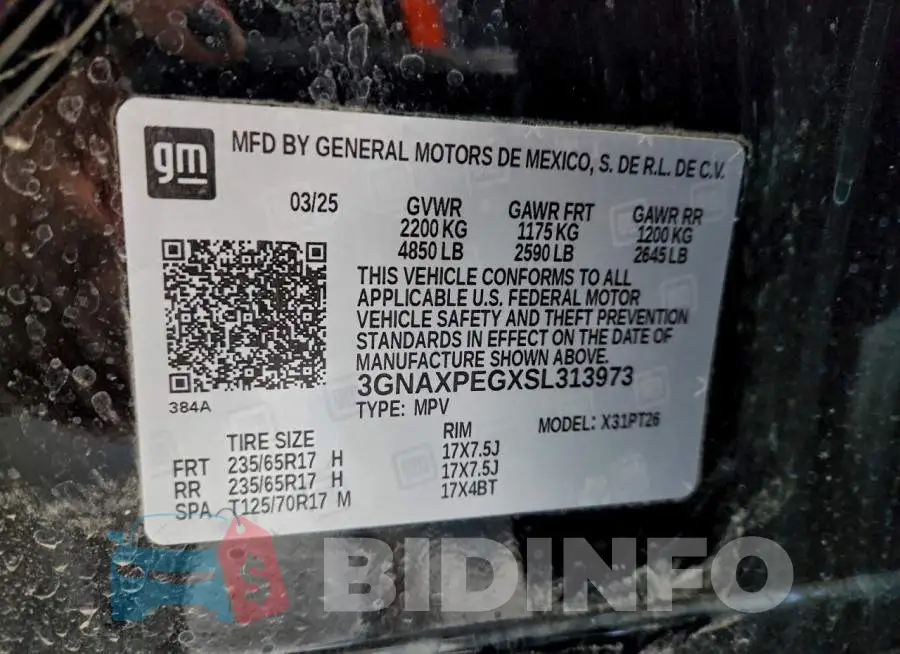 3GNAXPEGXSL313973 Photo# 14