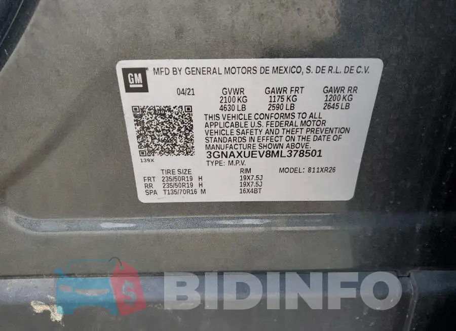 3GNAXUEV8ML378501 Photo# 14