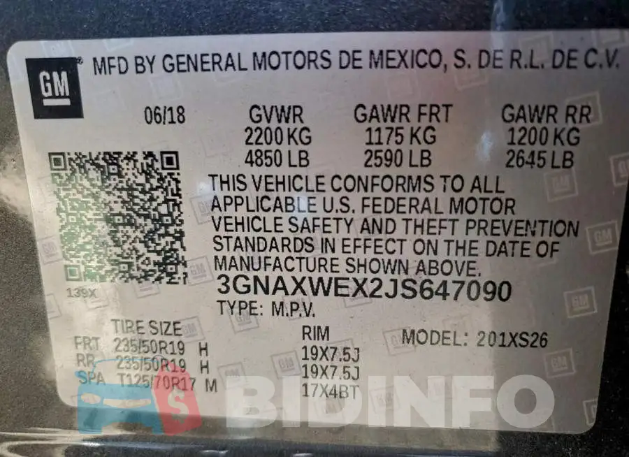 3GNAXWEX2JS647090 Photo# 14