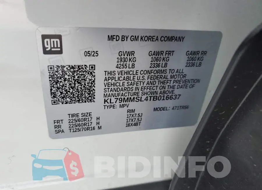 KL79MMSL4TB016637 Photo# 12