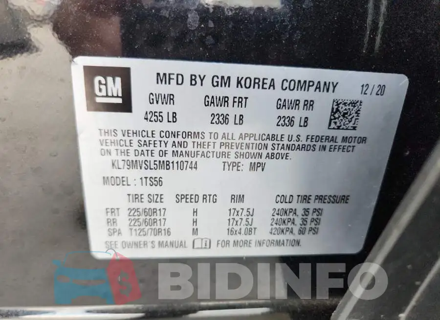 KL79MVSL5MB110744 Photo# 13