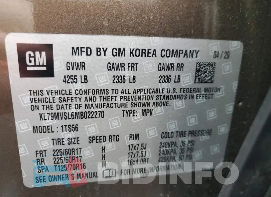 KL79MVSL6MB022270 Photo# 14