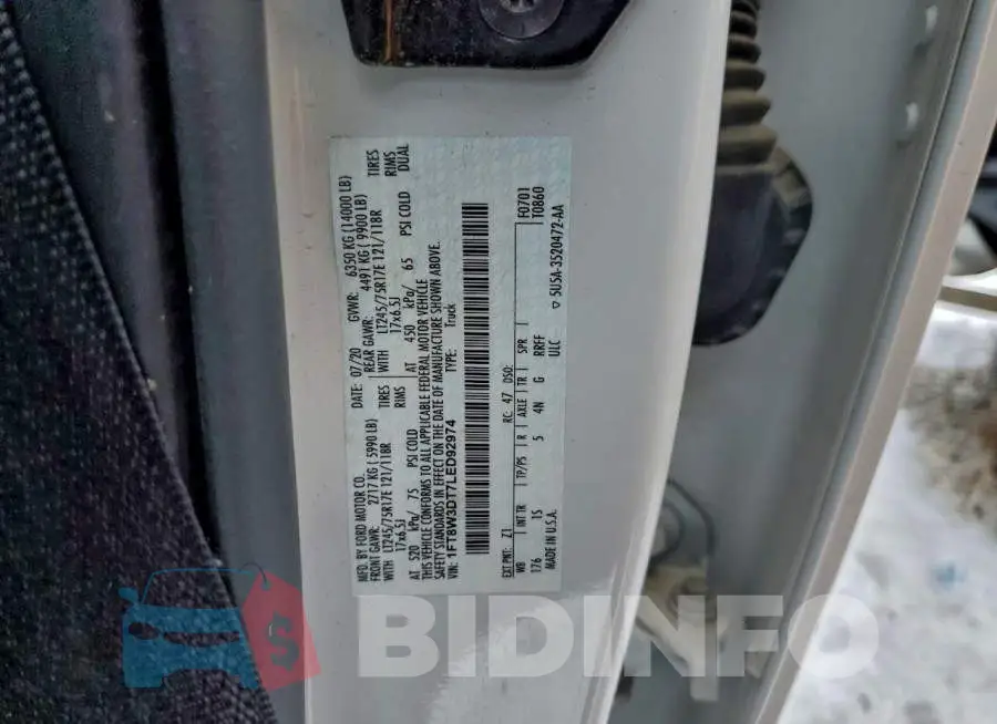 1FT8W3DT7LED92974 Photo# 12