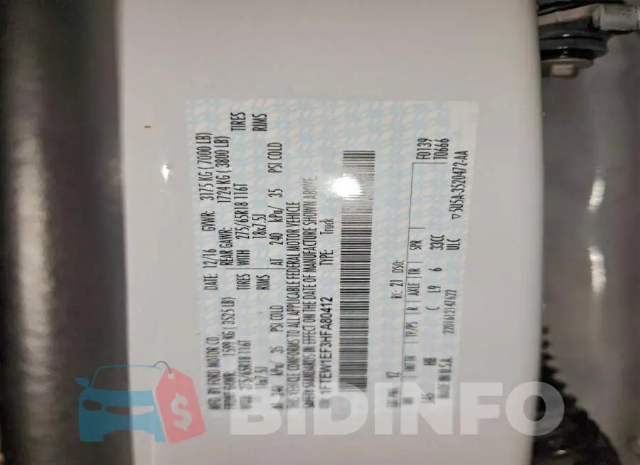 1FTEW1EF3HFA80412 Photo# 12