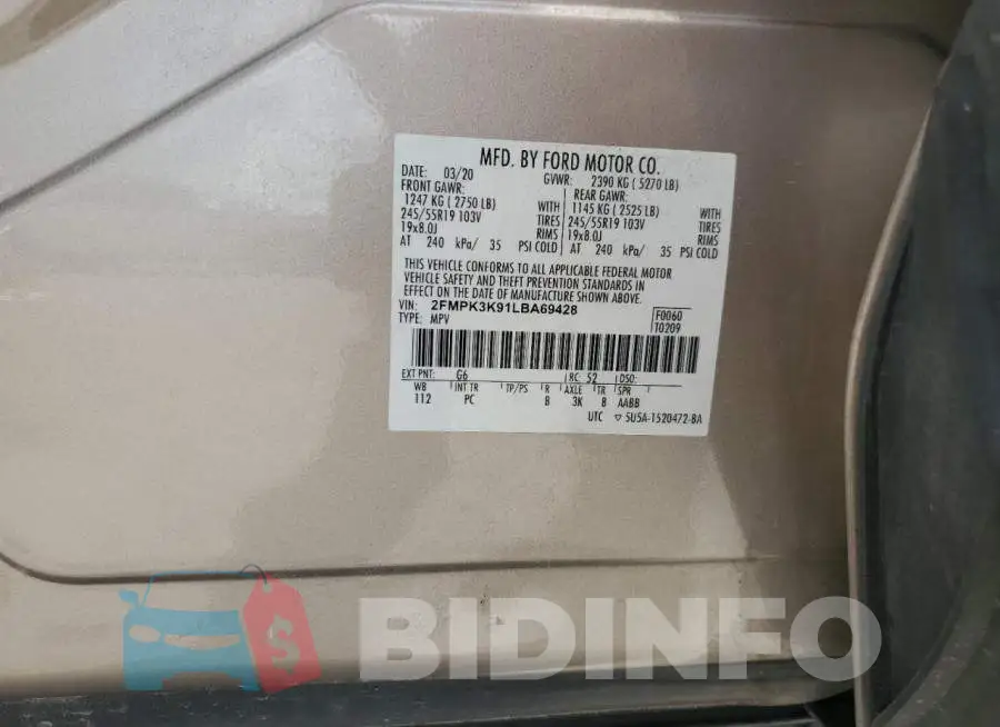 2FMPK3K91LBA69428 Photo# 13
