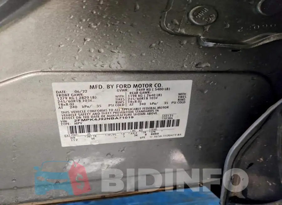 2FMPK4J92NBA71019 Photo# 14