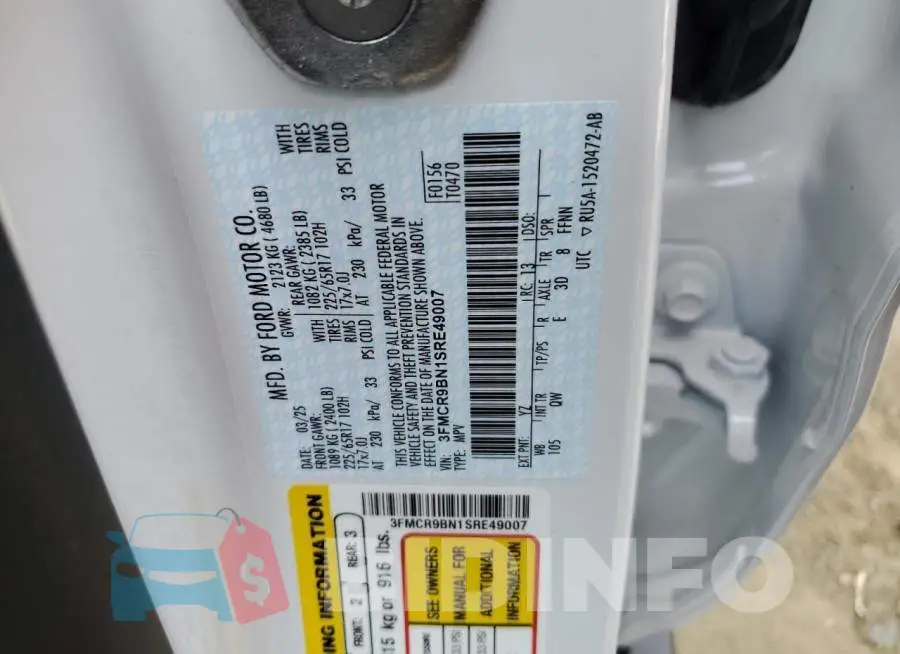 3FMCR9BN1SRE49007 Photo# 14