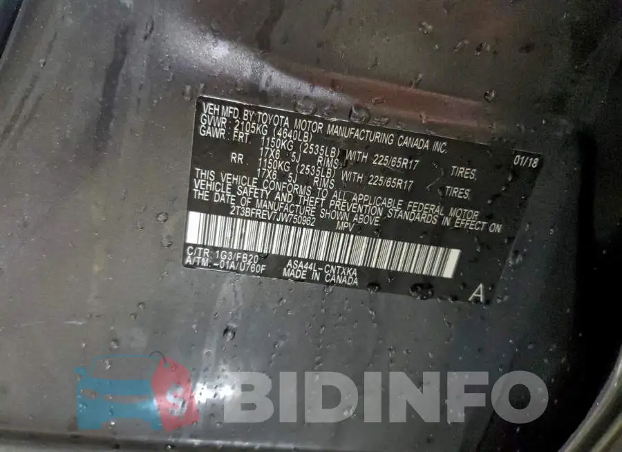 2T3BFREV7JW750962 Photo# 12