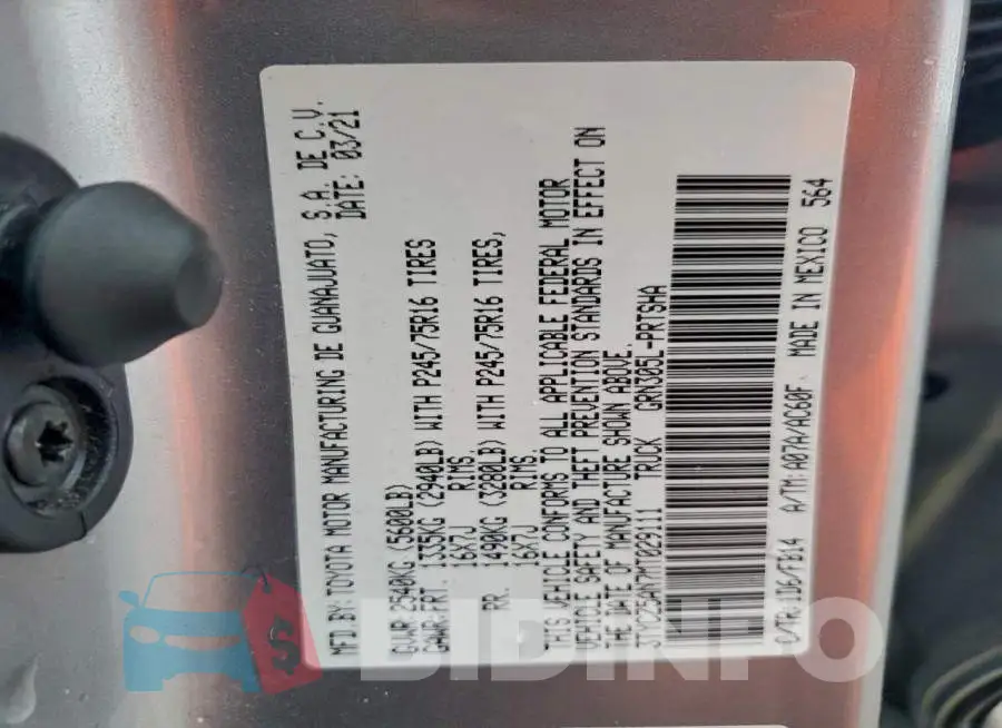 3TYCZ5AN7MT029111 Photo# 12