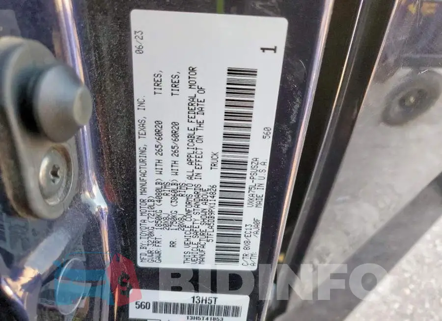 5TFLA5DB9PX114826 Photo# 13