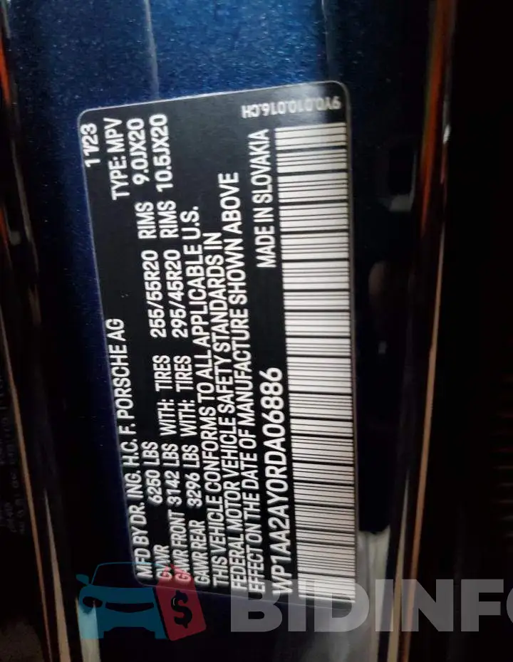 WP1AA2AY0RDA06886 Photo# 13