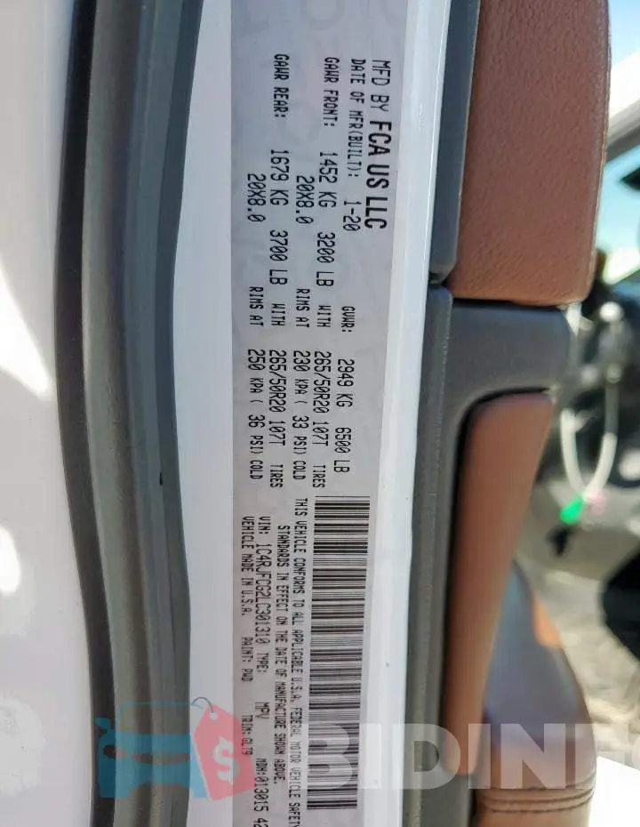 1C4RJFCG2LC301310 Photo# 14