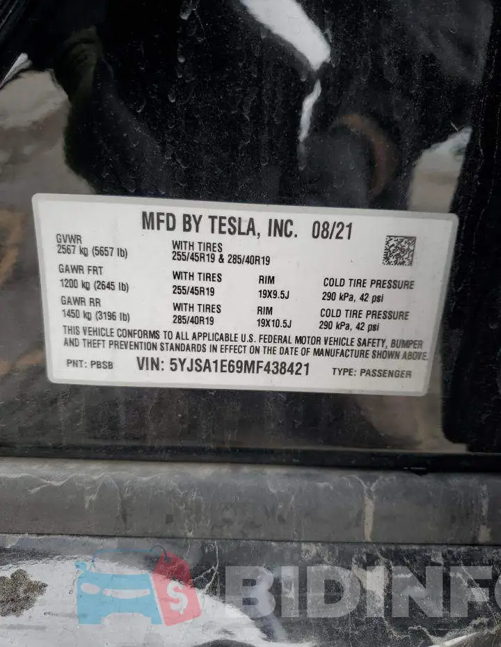 5YJSA1E69MF438421 Photo# 13