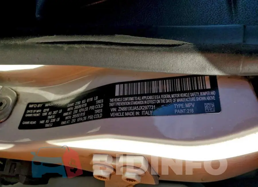 ZN661XUA5JX297731 Photo# 13