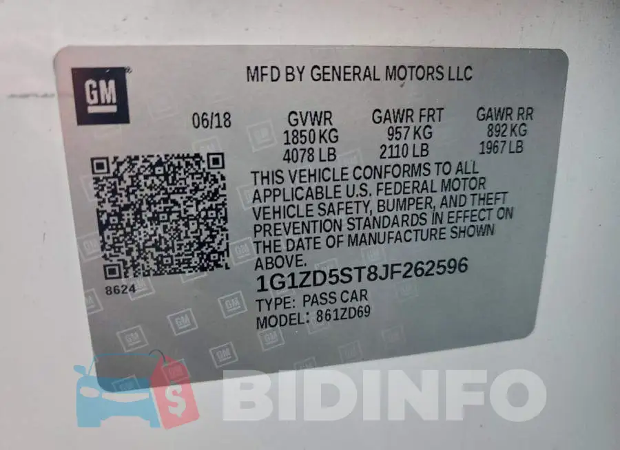 1G1ZD5ST8JF262596 Photo# 13