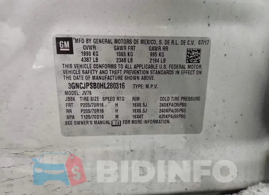 3GNCJPSB0HL280316 Photo# 13