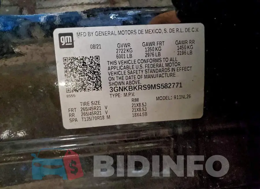 3GNKBKRS9MS582771 Photo# 14