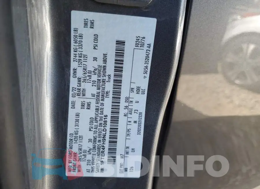 1FTER4FH9NLD10816 Photo# 12