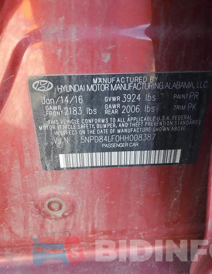 5NPD84LF0HH008387 Photo# 13