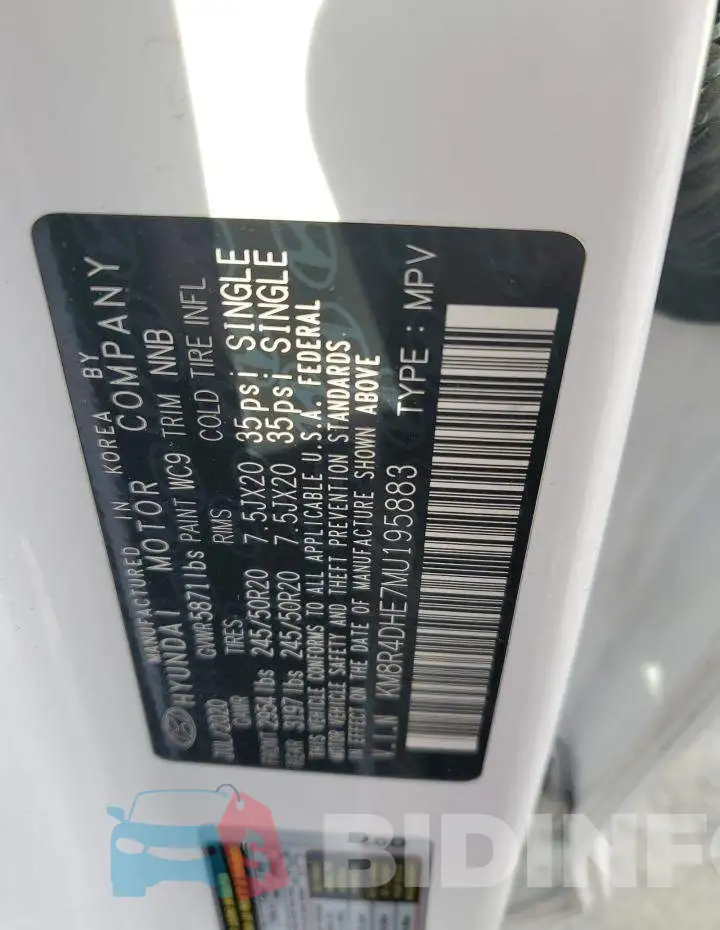 KM8R4DHE7MU195883 Photo# 13
