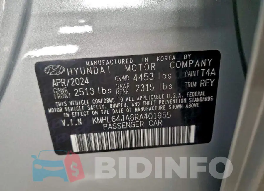 KMHL64JA8RA401955 Photo# 12