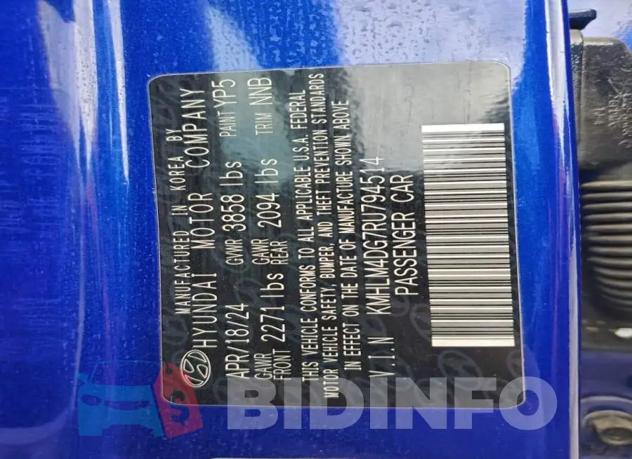 KMHLM4DG7RU794514 Photo# 13