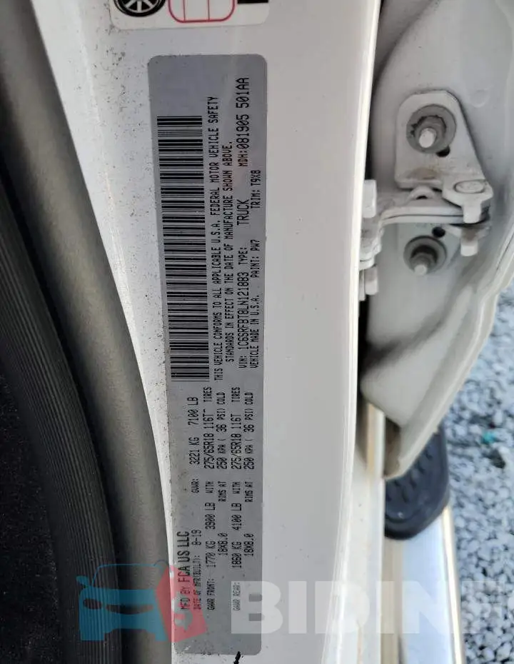 1C6SRFBT8LN121883 Photo# 12