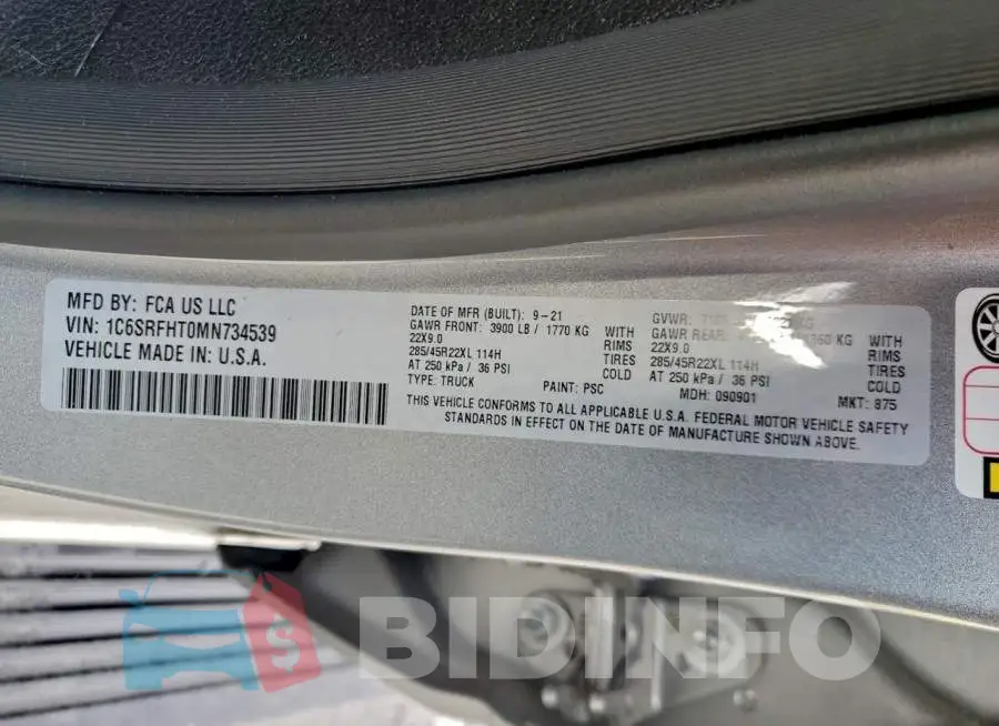 1C6SRFHT0MN734539 Photo# 13