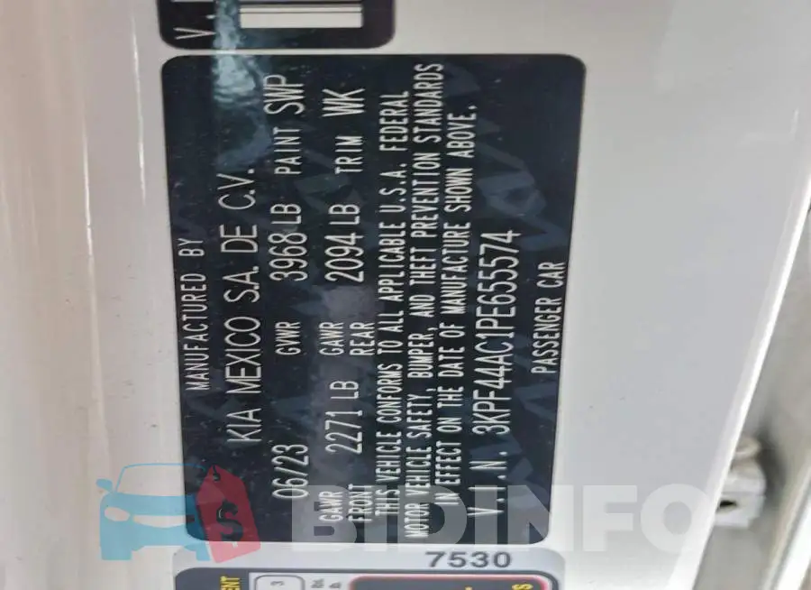 3KPF44AC1PE655574 Photo# 12