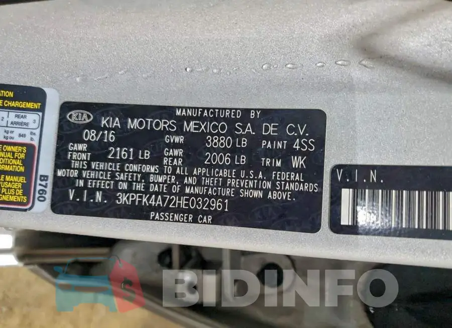 3KPFK4A72HE032961 Photo# 12