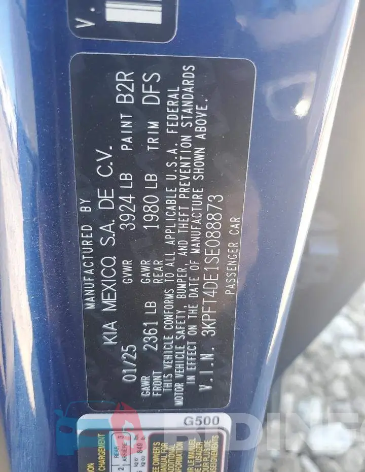 3KPFT4DE1SE088873 Photo# 12