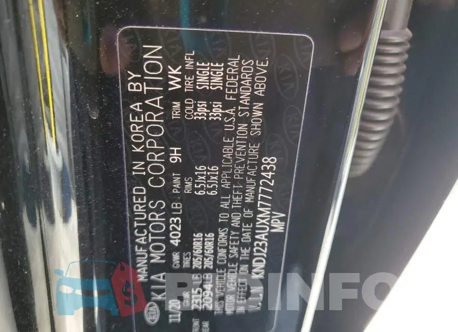 KNDJ23AUXM7772438 Photo# 13