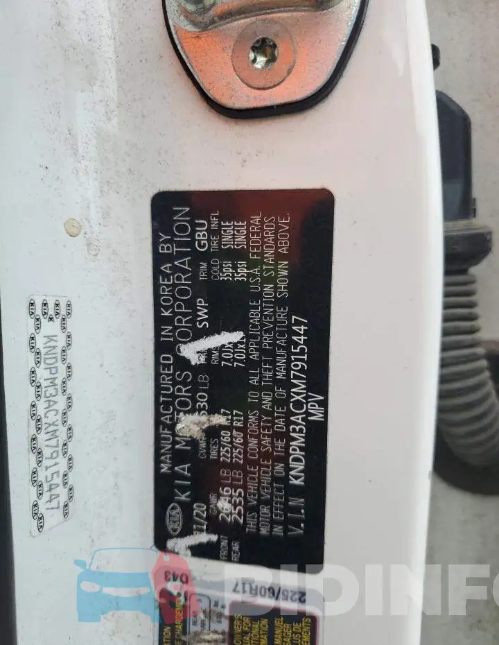 KNDPM3ACXM7915447 Photo# 12
