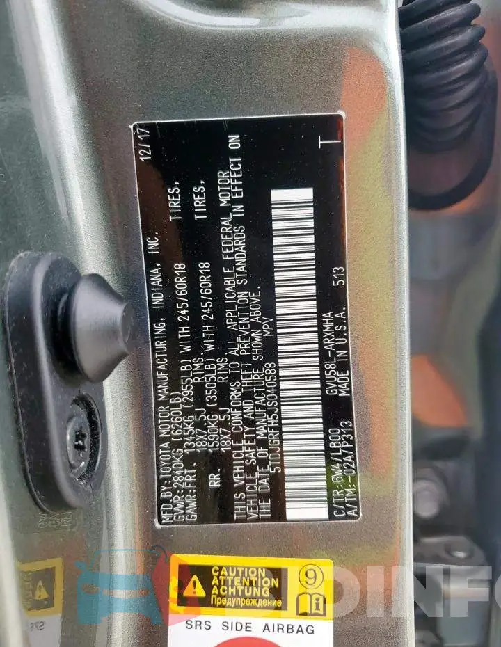 5TDJGRFH5JS040588 Photo# 13