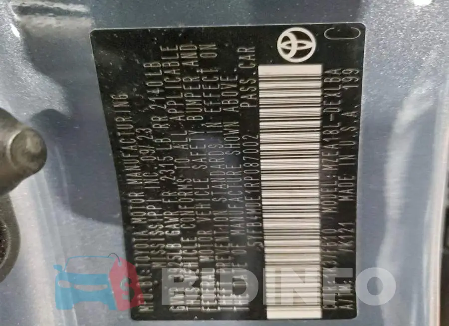 5YFB4MDE1RP087002 Photo# 13