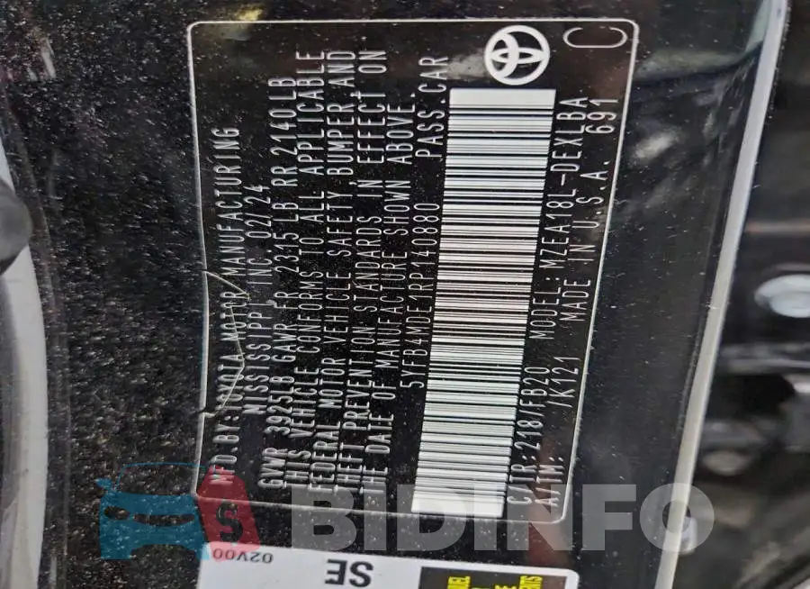 5YFB4MDE1RP140880 Photo# 13