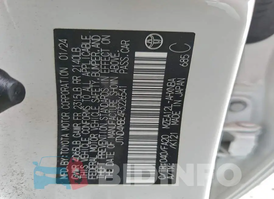 JTND4MBE4R3226541 Photo# 12
