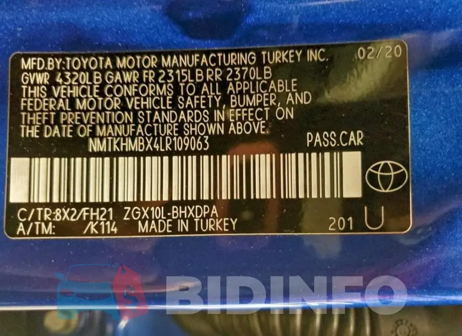 NMTKHMBX4LR109063 Photo# 13