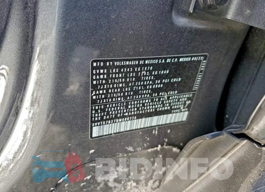 3VVTX7B27NM080774 Photo# 13