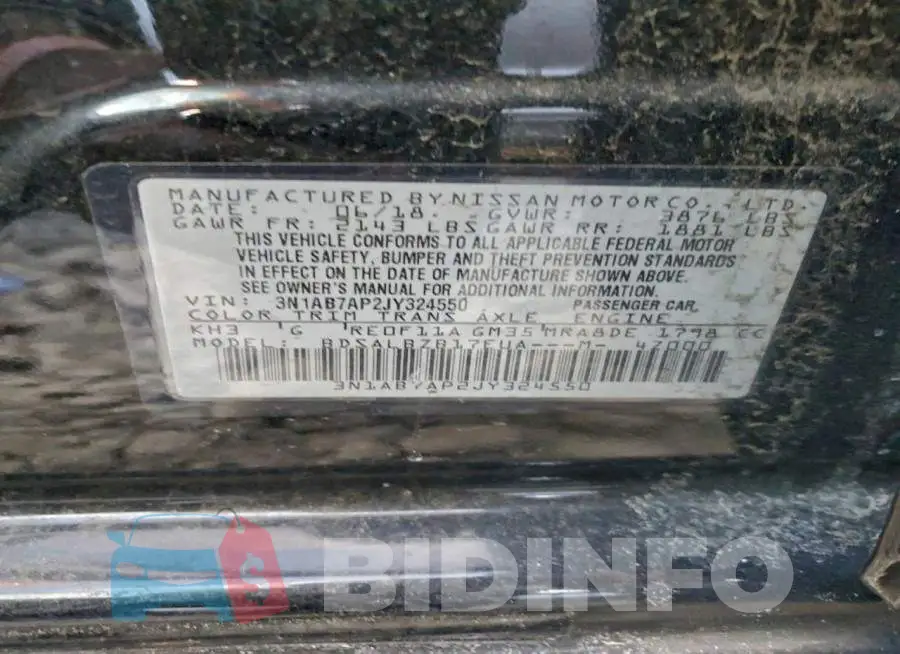 3N1AB7AP2JY324550 Photo# 12
