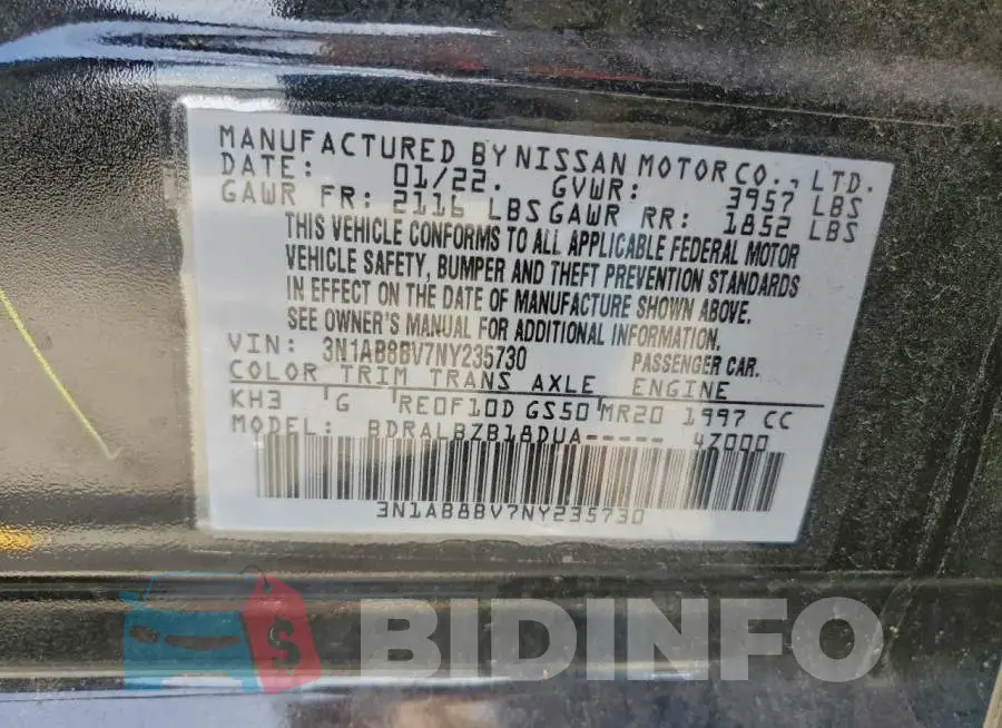 3N1AB8BV7NY235730 Photo# 13