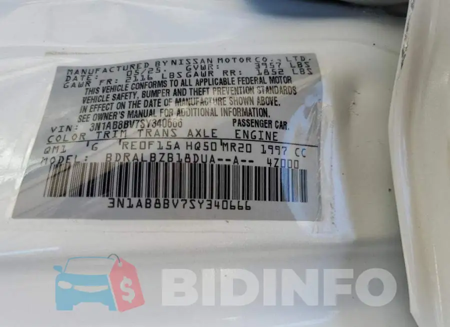 3N1AB8BV7SY340666 Photo# 12