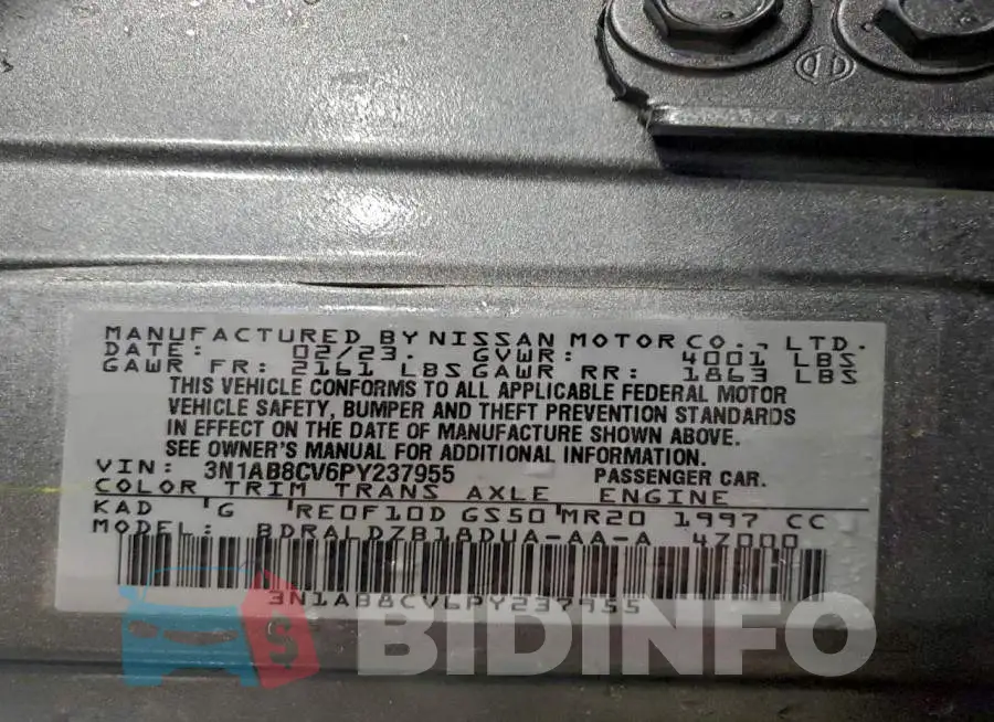 3N1AB8CV6PY237955 Photo# 12